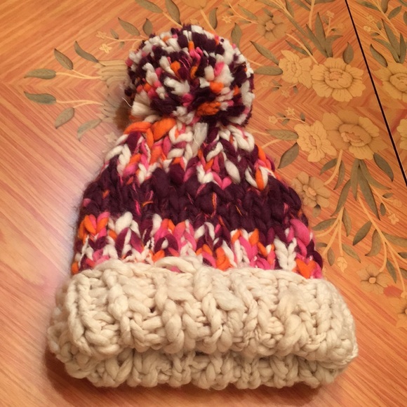 Zara knit chunky oversized winter multicolored fringe scarf - Picture 15 of 15